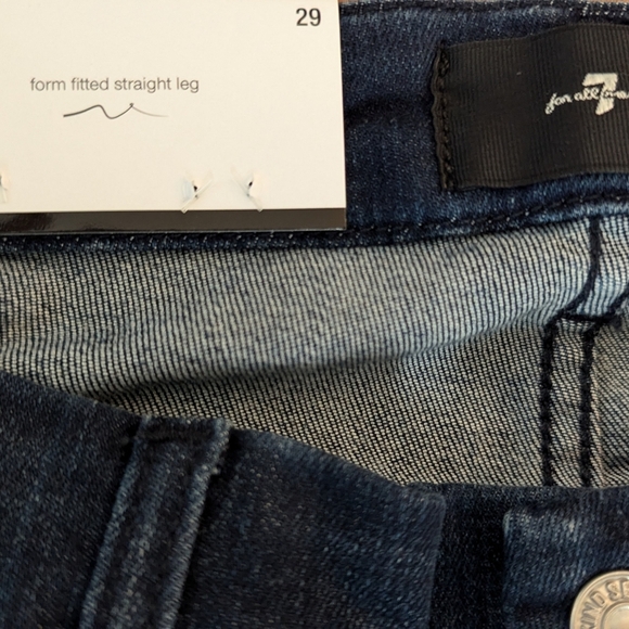 7 for All Mankind  Kimmie Straight leg size 29 New - Picture 6 of 9